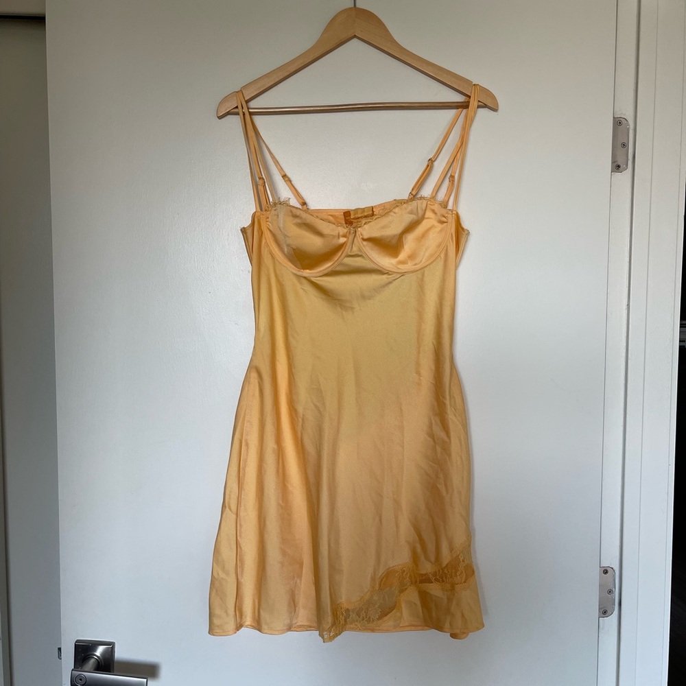 Meshki Women's Yellow Slip Dress